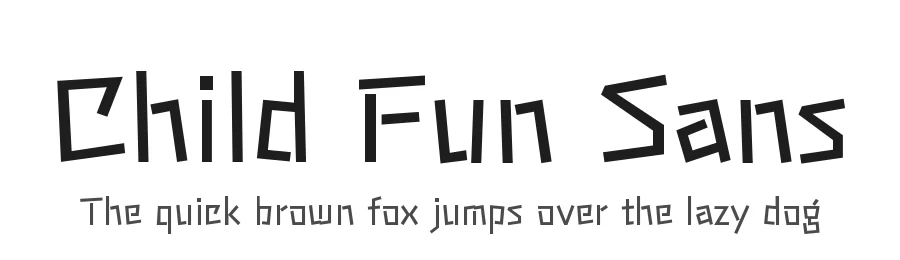 Child Fun Sans by Des-Magmeta, Fontworks Inc. — Sans Serif Font