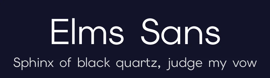 Elms Sans by Amarachi Nwauwa — Sans Serif Font — thumbnail 2