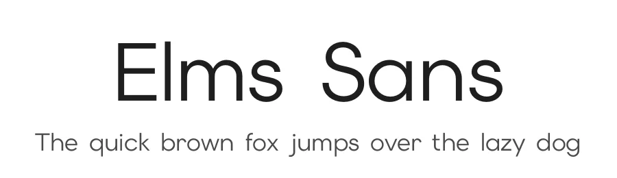 Elms Sans by Amarachi Nwauwa — Sans Serif Font