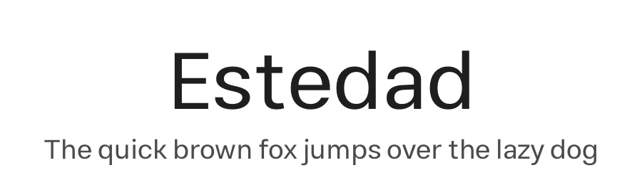 Estedad by Amin Abedi — Display Font