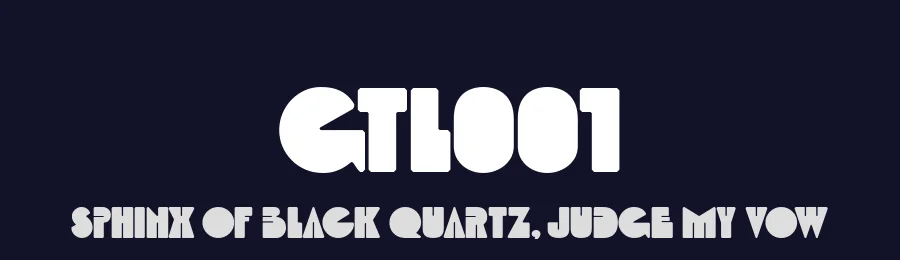 GTL001 by Eli Heuer — Display Font — thumbnail 2