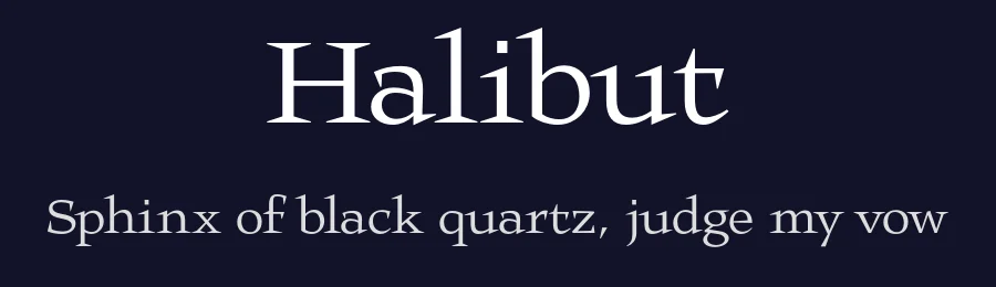 Halibut by Matteo Maggi — Display Font — thumbnail 2