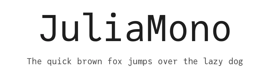 JuliaMono by cormullion — Monospace Font