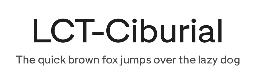 LCT-Ciburial by Deni Anggara — Display Font