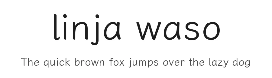 linja waso by Fontworks Inc. — Display Font
