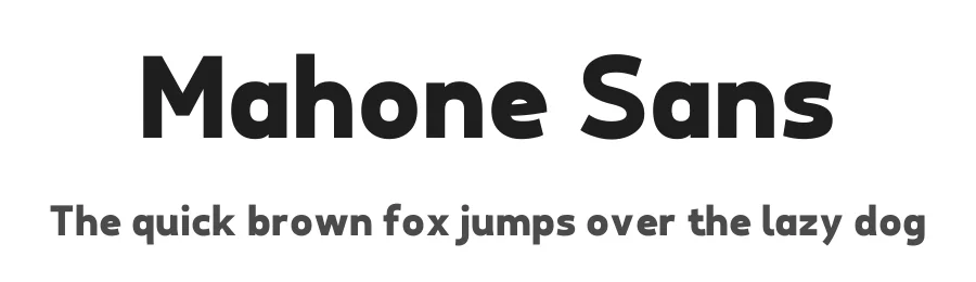 Mahone Sans by Marco Mahone — Sans Serif Font
