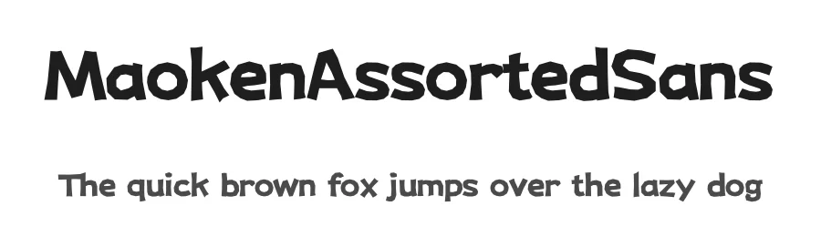 MaokenAssortedSans — Sans Serif Font