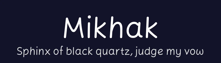 Mikhak by Amin Abedi — Display Font — thumbnail 2