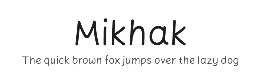 Mikhak by Amin Abedi — Display Font