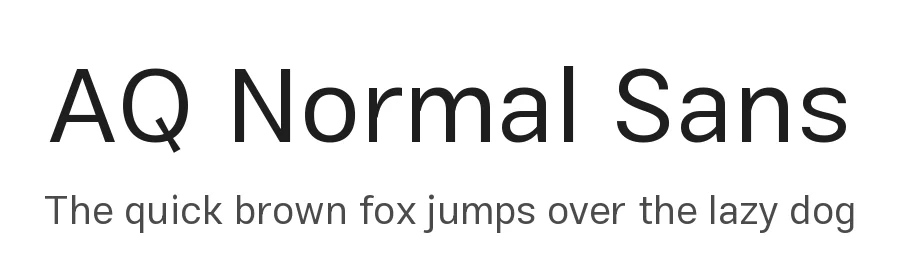 AQ Normal Sans by Azad Qalam — Sans Serif Font