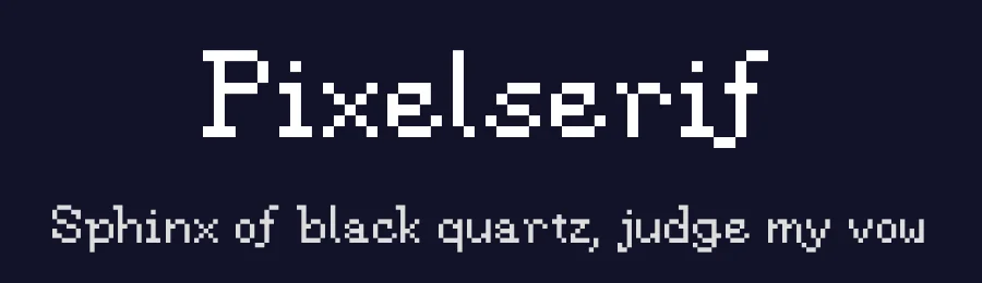 Pixelserif — Serif Font — thumbnail 2