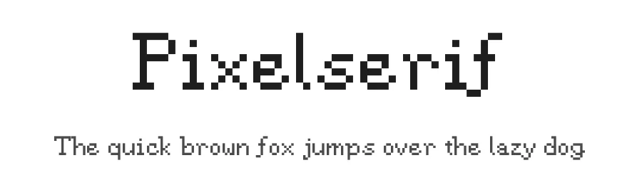 Pixelserif — Serif Font