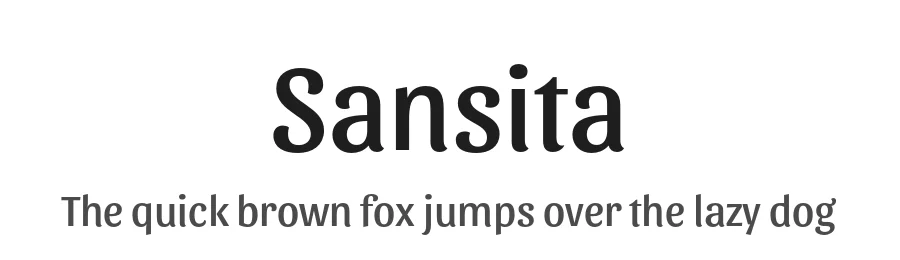 Sansita by Pablo Cosgaya — Sans Serif Font