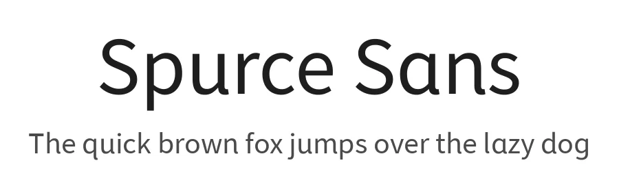 Spurce Sans — Sans Serif Font