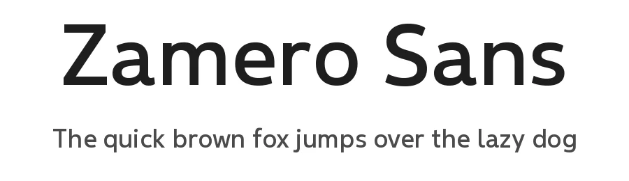 Zamero Sans by Marco Mahone — Sans Serif Font