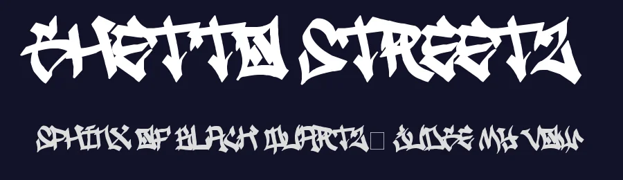 Ghetto Streetz by B85 — Script Handwritten Font — thumbnail 2