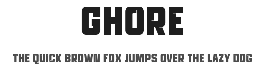 Ghore by Linecreative — Display Font