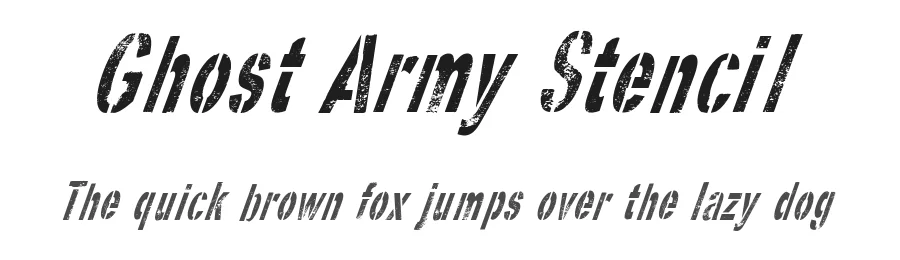 Ghost Army Stencil