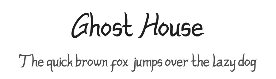 Ghost House by Robbi Azis β Decorative Font