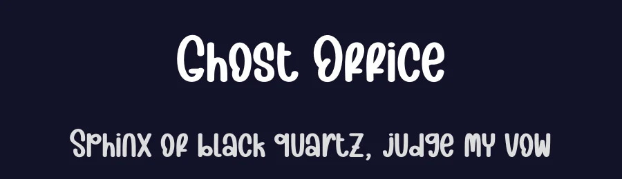 Ghost Office by Scratchones — Script Handwritten Font — thumbnail 2