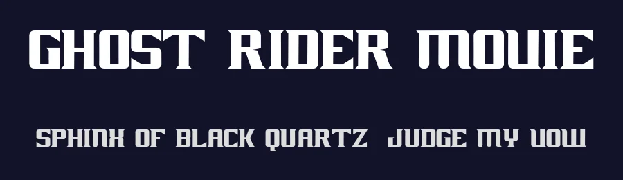 Ghost Rider Movie by Alphabet&Type® — Blackletter Font — thumbnail 2