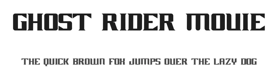 Ghost Rider Movie by Alphabet&Type® — Blackletter Font