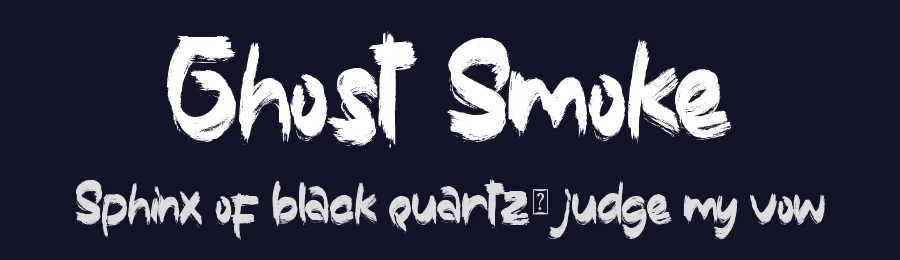 Ghost Smoke by Yoga Letter — Decorative Font — thumbnail 2