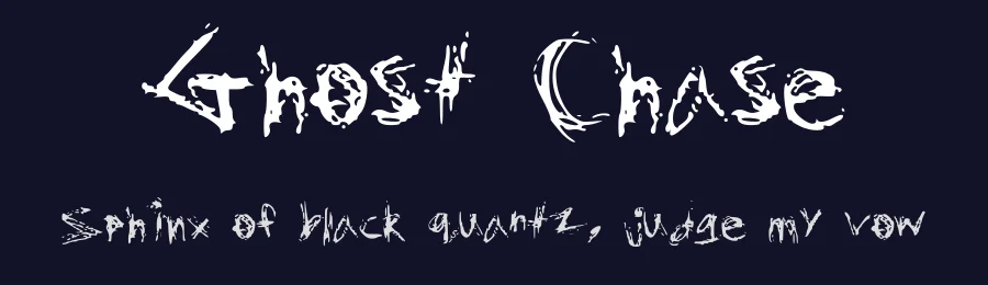 Ghost Chase by 2Of1Kind — Decorative Font — thumbnail 2