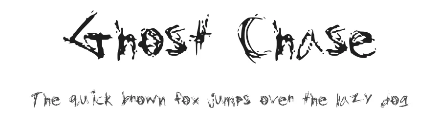 Ghost Chase by 2Of1Kind β Decorative Font