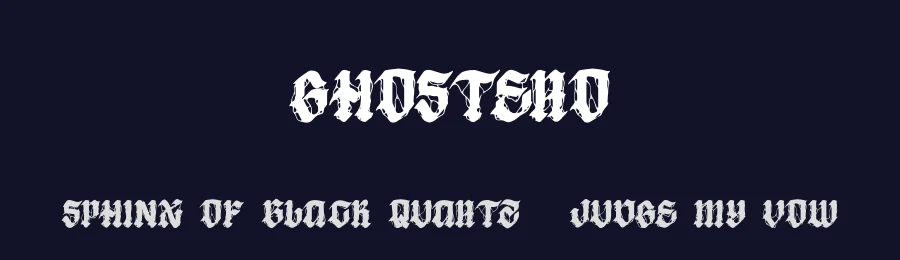 Ghostero by Pandeka Foundry — Decorative Font — thumbnail 2