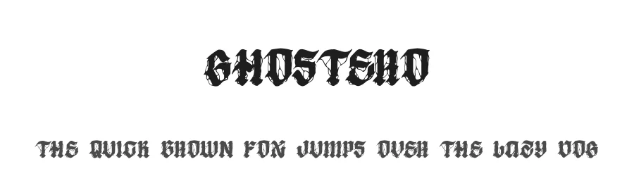 Ghostero by Pandeka Foundry — Decorative Font