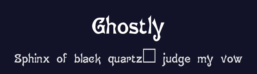Ghostly by CompuWorks — Decorative Font — thumbnail 2