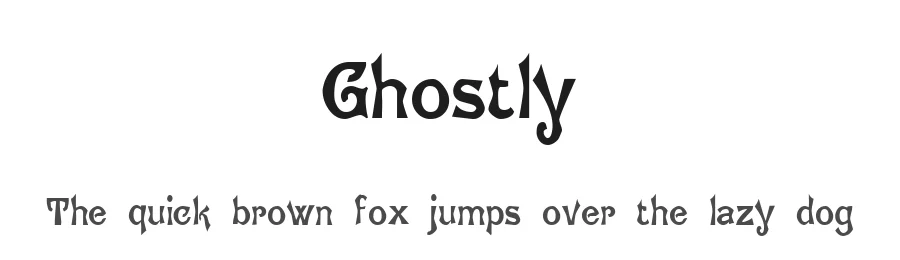 Ghostly by CompuWorks — Decorative Font