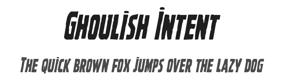 Ghoulish Intent by Iconian Fonts — Decorative Font