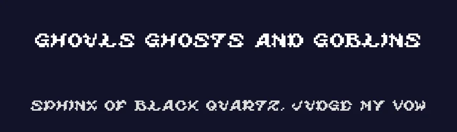 Ghouls Ghosts and Goblins by fontvir.us — Display Font — thumbnail 2