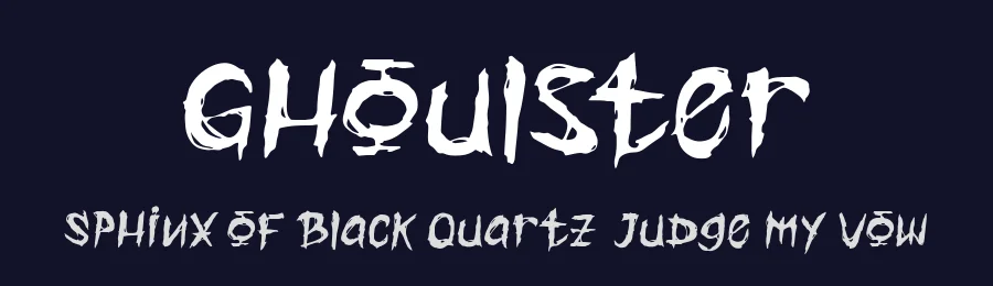 Ghoulster by tkzgraphic — Decorative Font — thumbnail 2