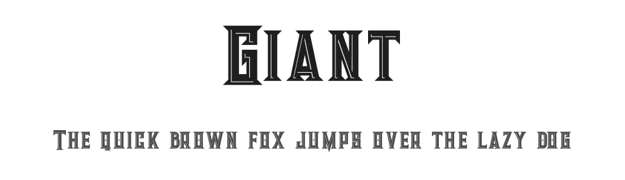 Giant by Peter Olexa — Decorative Font