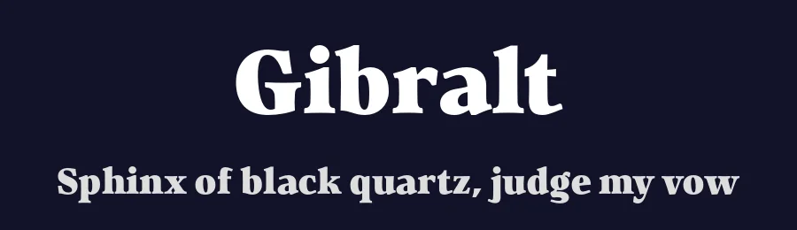 Gibralt by Namela Type — Serif Font — thumbnail 2