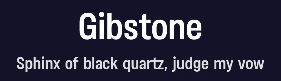 Gibstone by Eko Bimantara — Sans Serif Font — thumbnail 2