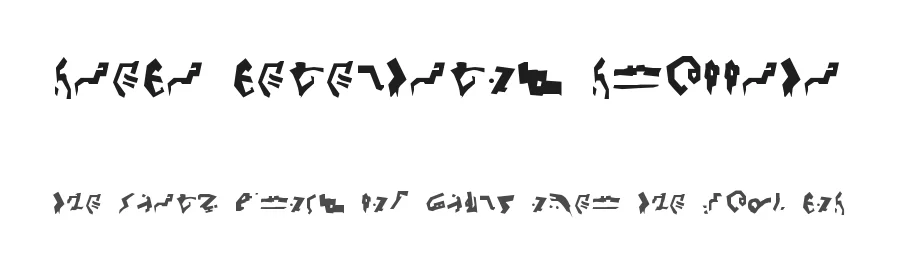 Giedi Decepticon Graffiti by Pixel Sagas — Dingbats Font
