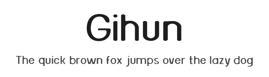 Gihun by KhurasanΒ β Sans Serif Font