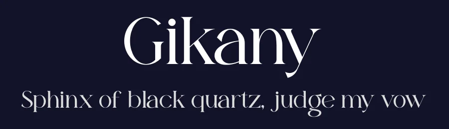 Gikany by Maryamtype Studio — Serif Font — thumbnail 2