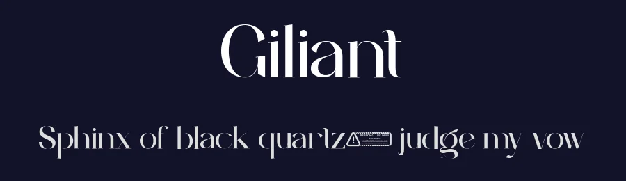 Giliant by Sohel Studio — Serif Font — thumbnail 2
