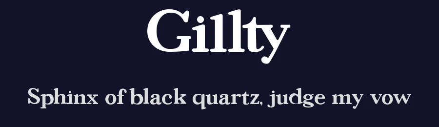 Gillty by Font Kingdom — Serif Font — thumbnail 2