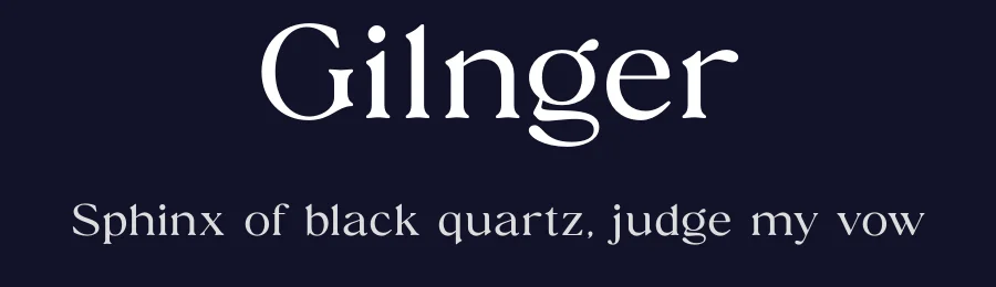 Gilnger by BrandSemut — Serif Font — thumbnail 2