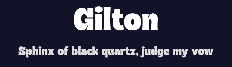 Gilton by Jolicia Type Foundry — Decorative Font — thumbnail 2