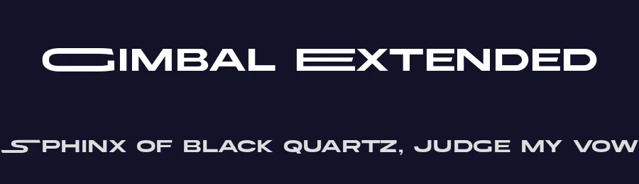 Gimbal Extended by 177Studio — Sans Serif Font — thumbnail 2