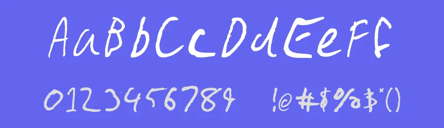 Gimp Scribble by Leigh Ericksen — Script Handwritten Font — thumbnail 3