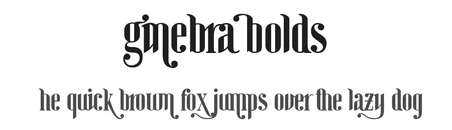 Ginebra Bolds