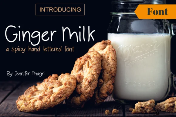 Ginger Milk Font by Jennifer Magri Designs β Script Handwritten Font